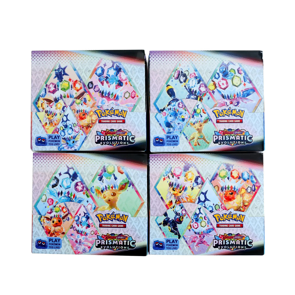 360Pcs Pokemon Card Prismatic Evolutions Scarlet Violet 151 Destined Rivals Black Bolt English Booster Battle Transaction Card