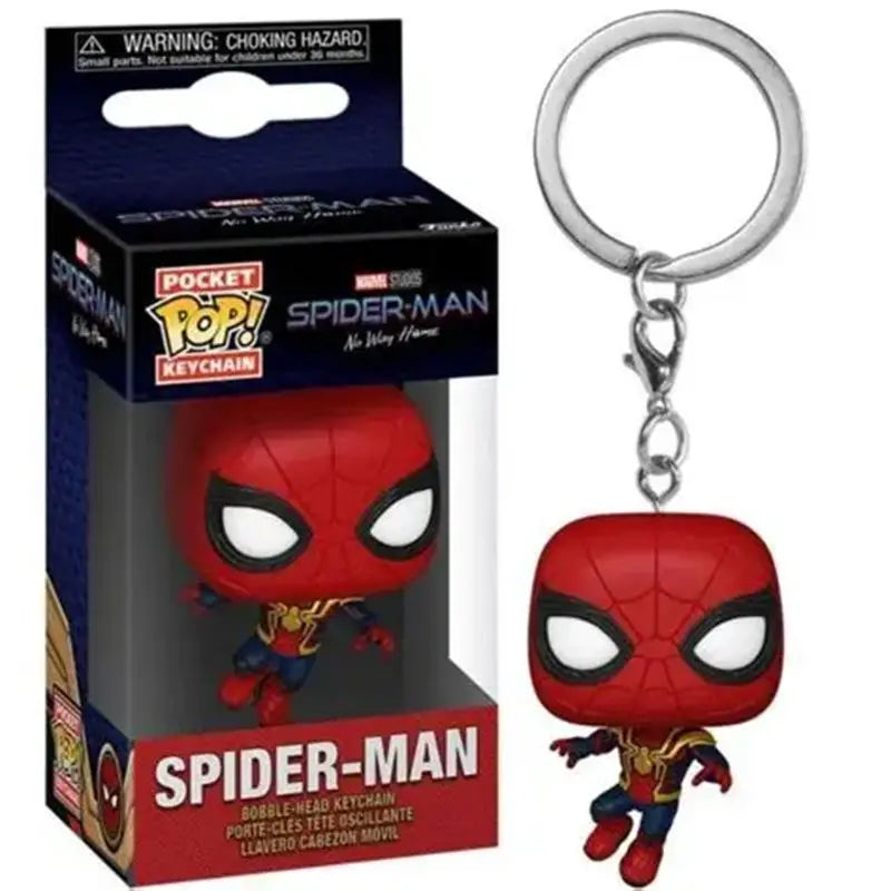 NEW FUNKO POP Spider-Man Spider-GWEN GREEN GOBLIN ZOMBIE HUNTER SPIDEY Peter Parker Mysterio Keychain Vinyl Figure Toys