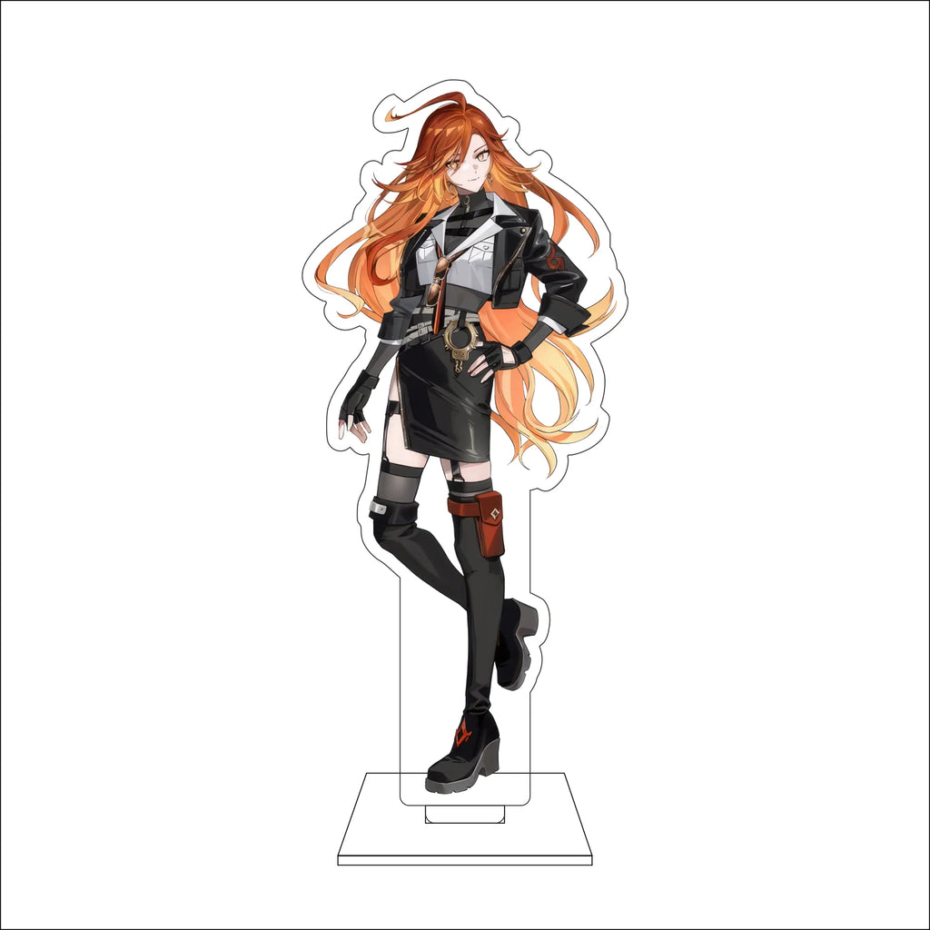 16CM Anime Genshin Impact Cosplay Acrylic Figure Stand Plate Mavuika Ornaments Gifts