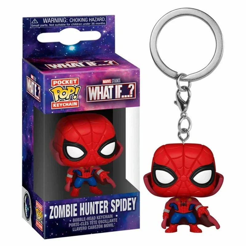NEW FUNKO POP Spider-Man Spider-GWEN GREEN GOBLIN ZOMBIE HUNTER SPIDEY Peter Parker Mysterio Keychain Vinyl Figure Toys