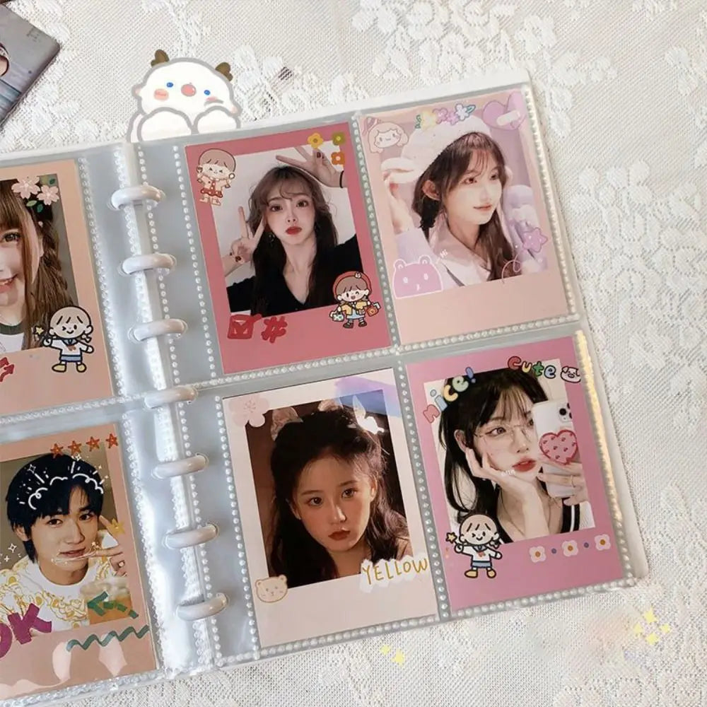 Kpop Photo Album New INS Multi-pockets Loose-leaf Binder 3 Inch Photocard Holder Idol Cards Collect Book Star Chaser