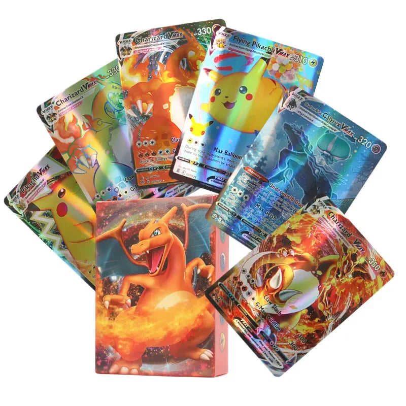 60/100Pcs English Pokemon Cards Shining MEGA GX Vmax TAG EX Vstar V Collection Cards Toys Children Gift