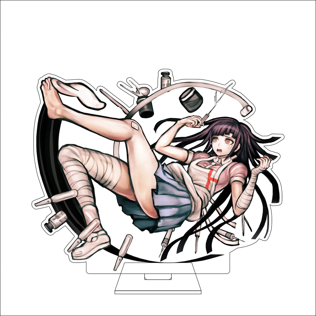 16CM Anime Danganronpa Cosplay Acrylic Figure Stand Plate Toko Fukawa Mondo Owada Maizono Sayaka Kirigiri Kyoko Ornaments Gifts
