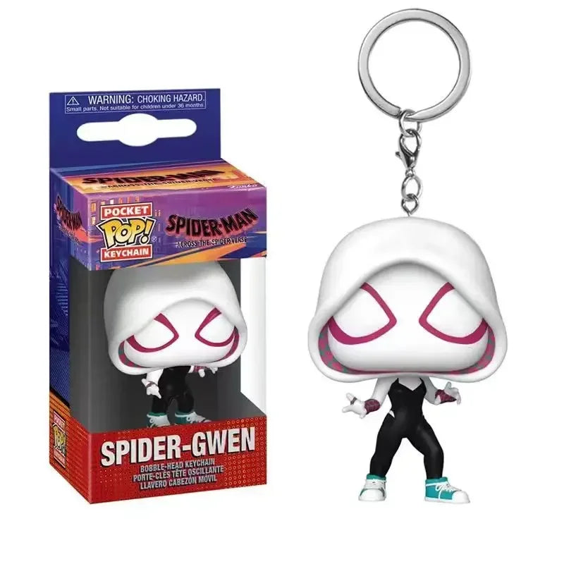 NEW FUNKO POP Spider-Man Spider-GWEN GREEN GOBLIN ZOMBIE HUNTER SPIDEY Peter Parker Mysterio Keychain Vinyl Figure Toys