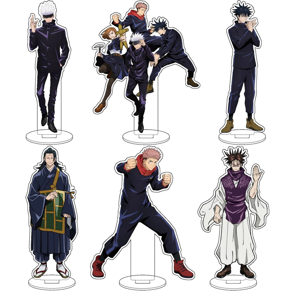 16CM Anime Jujutsu Kaisen Gojo Satoru Itadori Yuji Fushiguro Megumi Zen'in Maki Cos Acrylic Figure Stand Ornaments Chrismas Gift