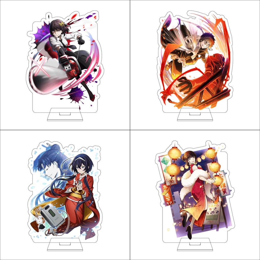 16CM Anime Bungo Stray Dogs Cosplay Acrylic Figure Stand Plate Ryunosuke Akutagawa Nakahara Chuuya Ornaments Gifts