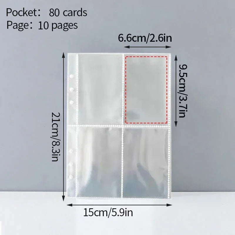 Binder Photocards Holder Sleeve Binder Cover Kpop Photo Album Simple Card Binder Collect Book Kpop School Stationery Binder