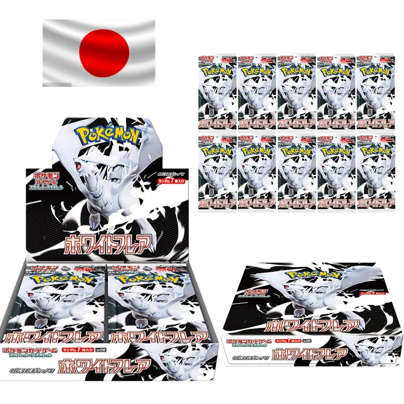 140pcs/box PokémonCard Ptcg Japanese Version Sv11f Flare Black Bolt Collector Gift Box Simplified Chinese 20 Pack Cards