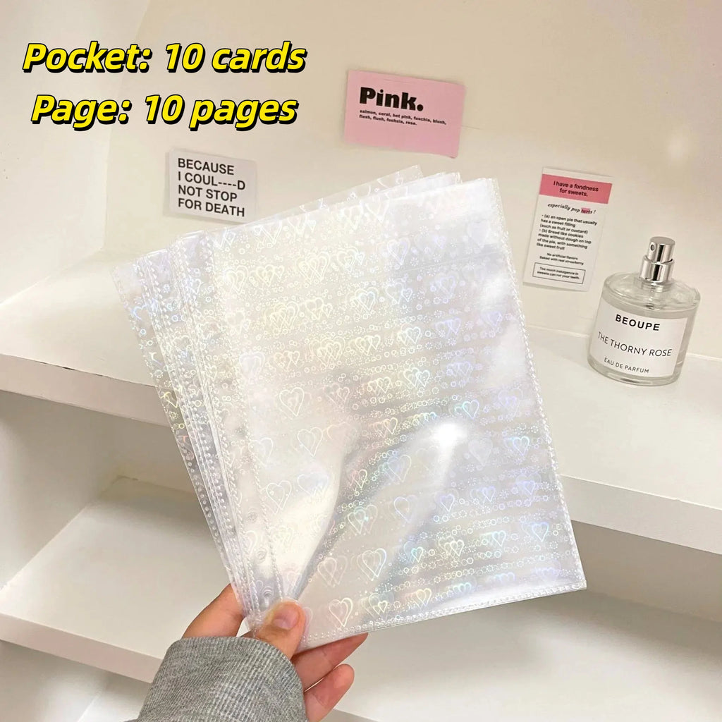 10pcs Photo Album Inner Pages A5 Kpop Binder Photocard Holder Photocard Binder Inlay Idol Card Collect Book Inner Page 포토카드 바인더