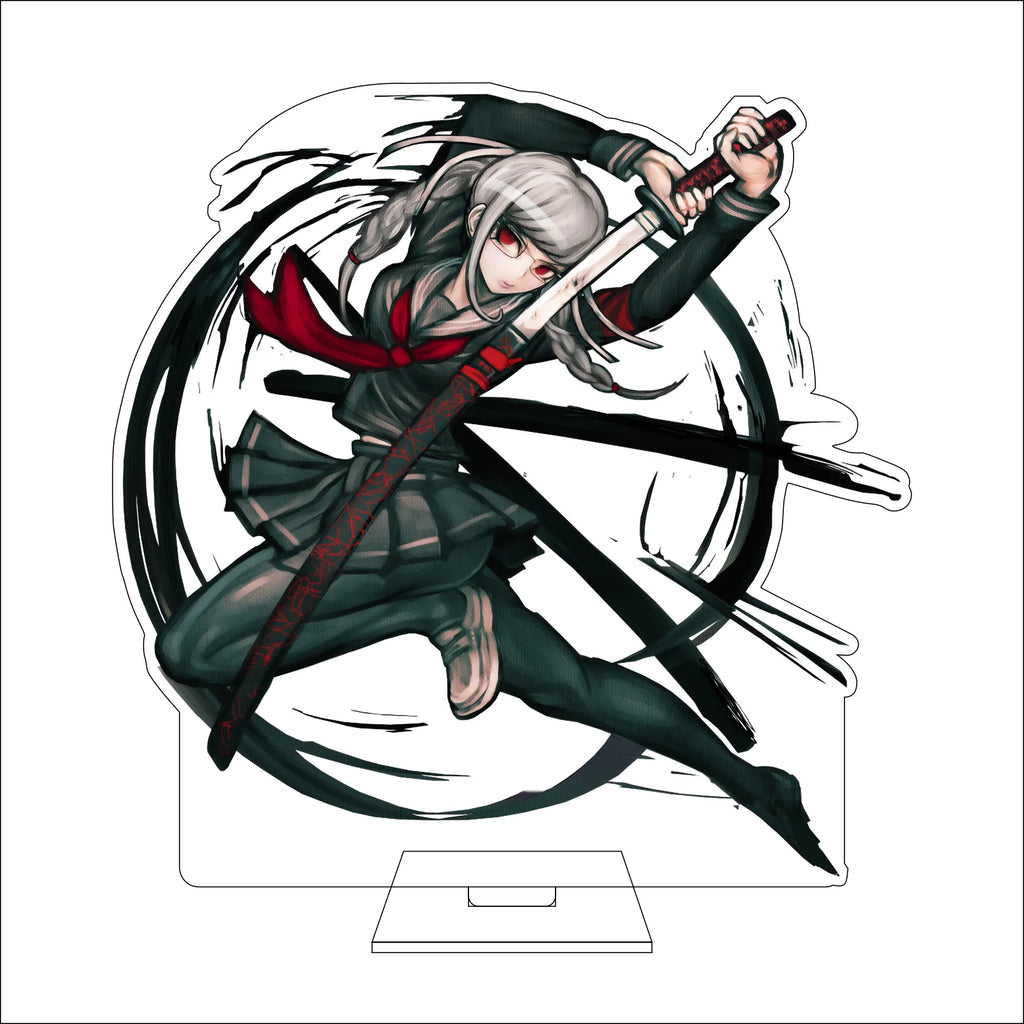 16CM Anime Danganronpa Cosplay Acrylic Figure Stand Plate Naegi Makoto Maizono Sayaka Genocider Syo Ornaments Gifts