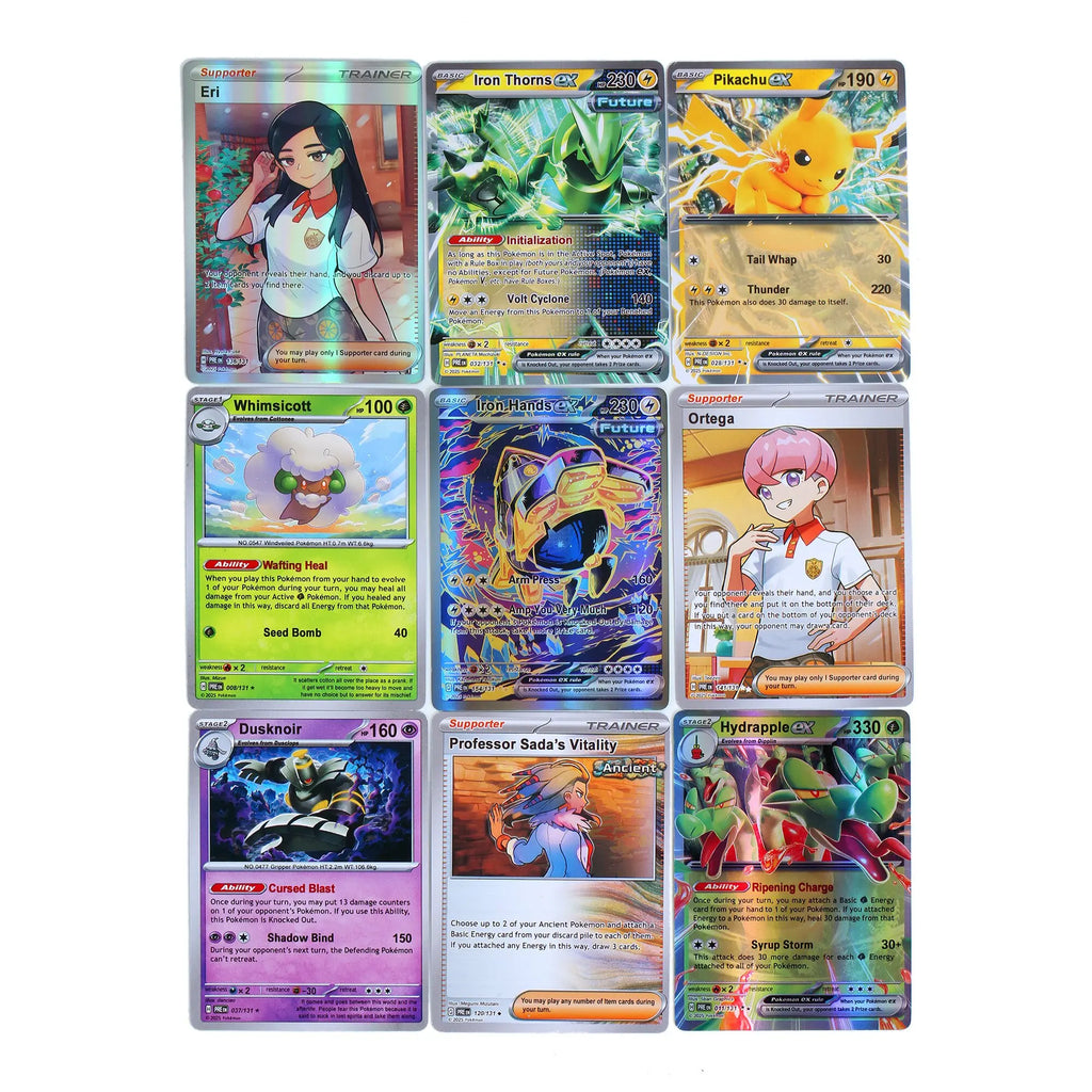 360Pcs Pokemon Card Prismatic Evolutions Scarlet Violet 151 Destined Rivals Black Bolt English Booster Battle Transaction Card