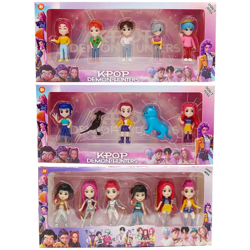 2027 Anime Kpop Devil Hunter Blind Box Disassembly Fun Blind Bag Small statue Peripheral model Desktop Blind box decoration gift