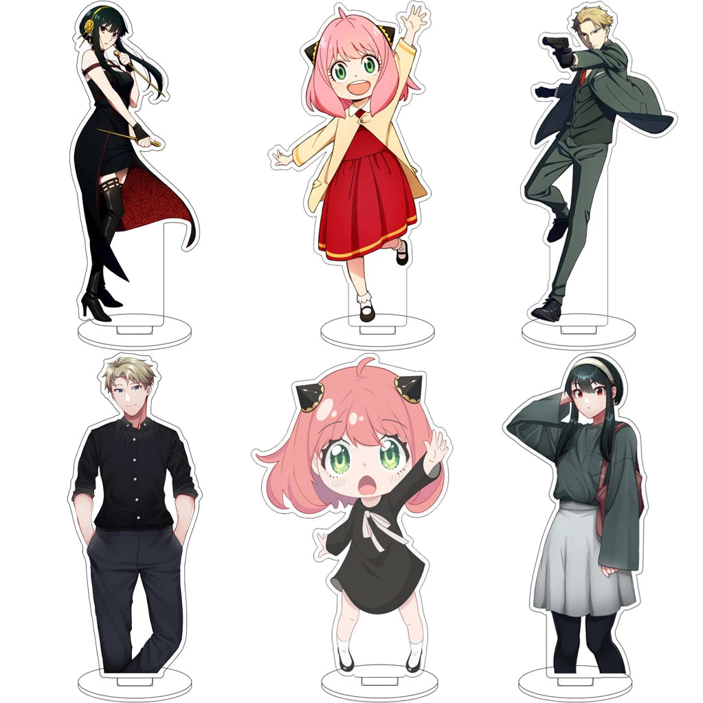 16CM Anime SPY×FAMILY Yor Forger Anya Forger Loid Forger Bond Forger Cos Acrylic Figure Stand Ornaments Chrismas Gifts