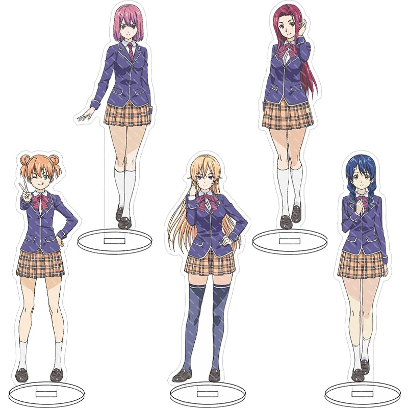 16CM Anime Figure Food Wars! Shokugeki no Soma Yukihira Soma Nakiri Erina Tadokoro Megumi Cos Acrylic Stand Ornaments Gifts