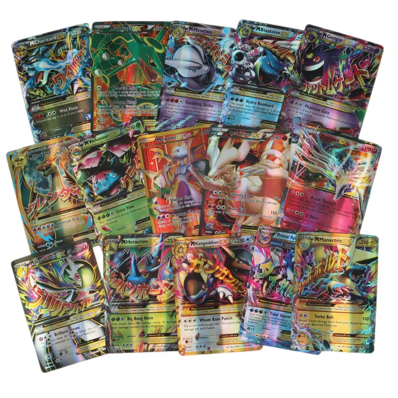60/100Pcs English Pokemon Cards GX Tag Team Vmax EX Mega Shining Game Battle Carte Trading Collection Cards Toys Children Gifts