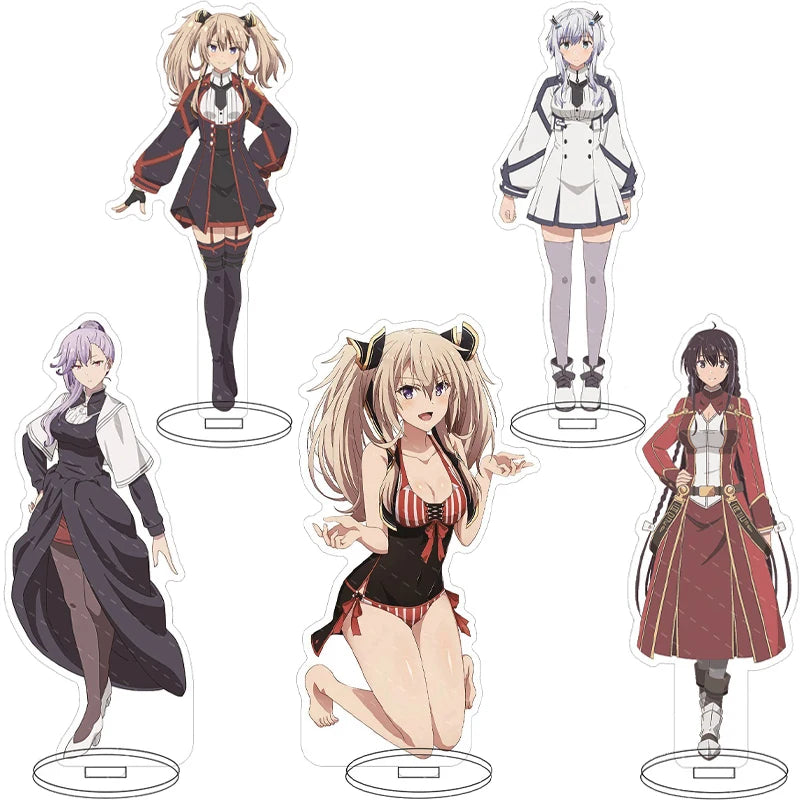 16CM Anime Figure The Misfit of Demon King Academy Misha Necron Sasha Necron Misha Ilioroggo Cos Acrylic Stand Ornaments Gifts