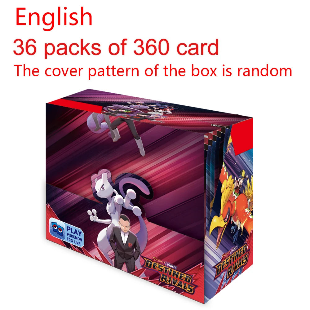 360Pcs Pokemon Card Destined Rivals Prismatic Evolutions Scarlet Violet 151 PALDEAN English Booster Battle Transaction Card