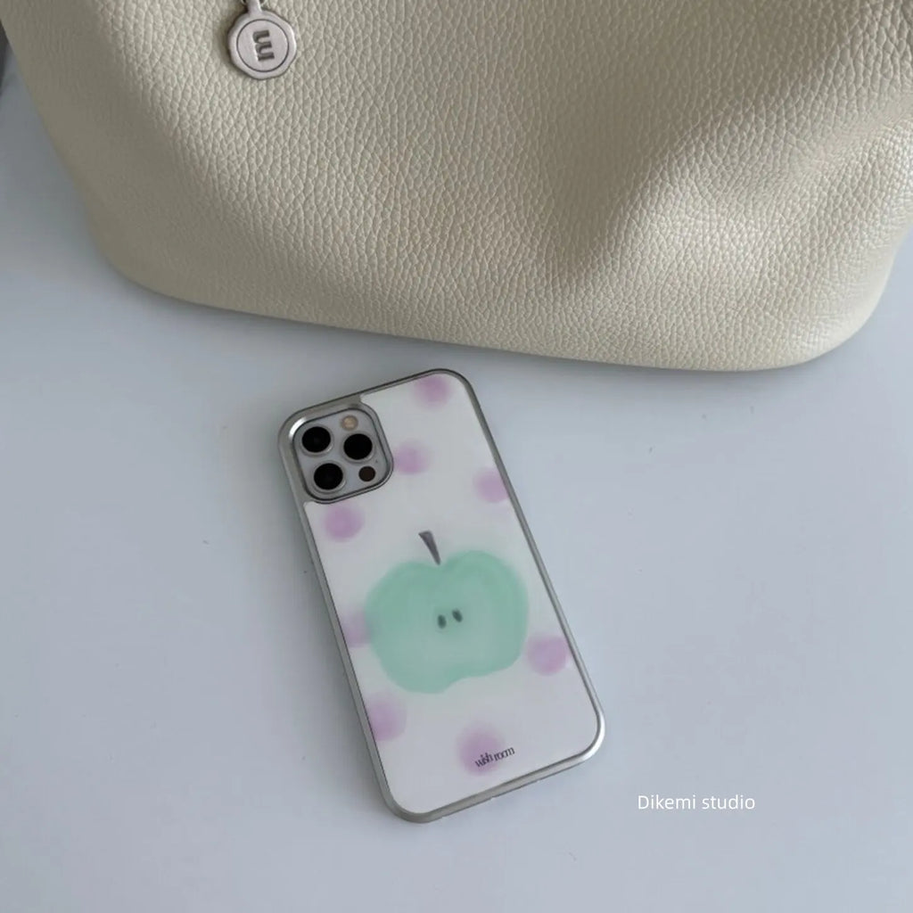 INS Korea Kawaii Cute Glasses Face Bear Kpop Girl Phone Case For iPhone 17 16 Promax 15 14 13 12 11 Pro Max Plus Y2k Resin Cover