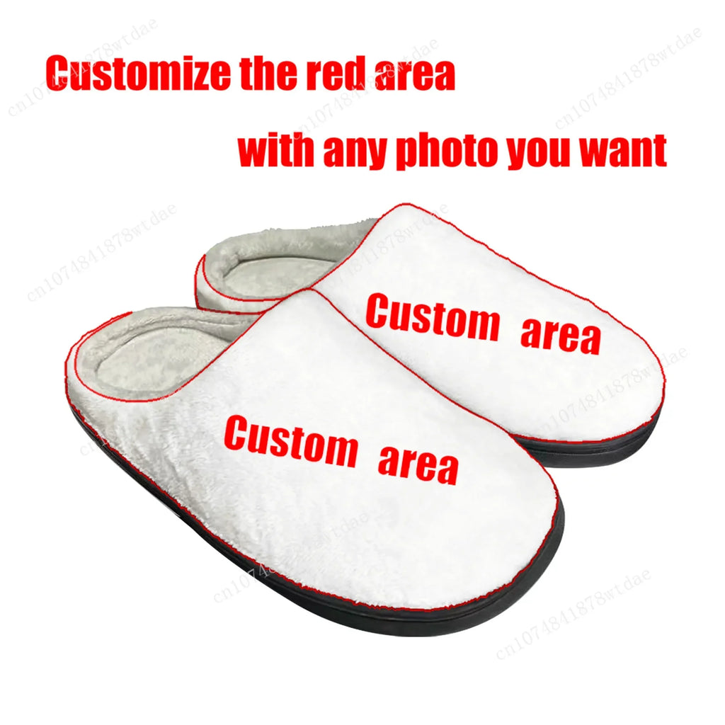 A Silent Voice Home Cotton Slippers Mens Women Plush Bedroom Casual Keep Warm Shoes Japanese Anime Custom Thermal Indoor Slipper