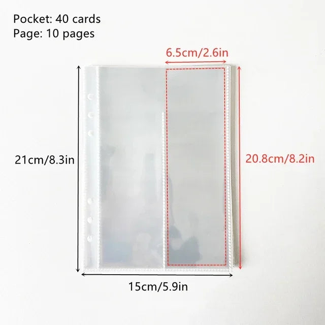 Binder Photocards Holder Sleeve Binder Cover Kpop Photo Album Simple Card Binder Collect Book Kpop School Stationery Binder