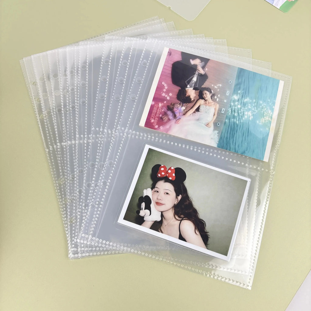 Binder Photocards Holder Sleeve Binder Cover Kpop Photo Album Simple Card Binder Collect Book Kpop School Stationery Binder
