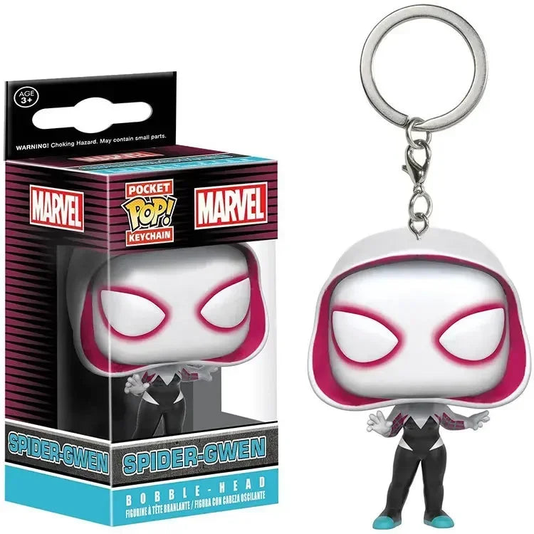 NEW FUNKO POP Spider-Man Spider-GWEN GREEN GOBLIN ZOMBIE HUNTER SPIDEY Peter Parker Mysterio Keychain Vinyl Figure Toys