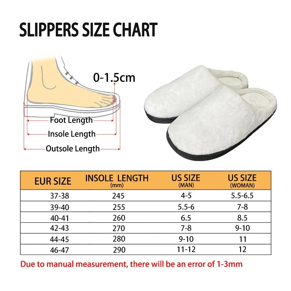 Japanese Anime Initial D Home Cotton Custom Slippers Mens Womens Sandals Plush Rock Band Casual Keep Warm Shoes Thermal Slipper