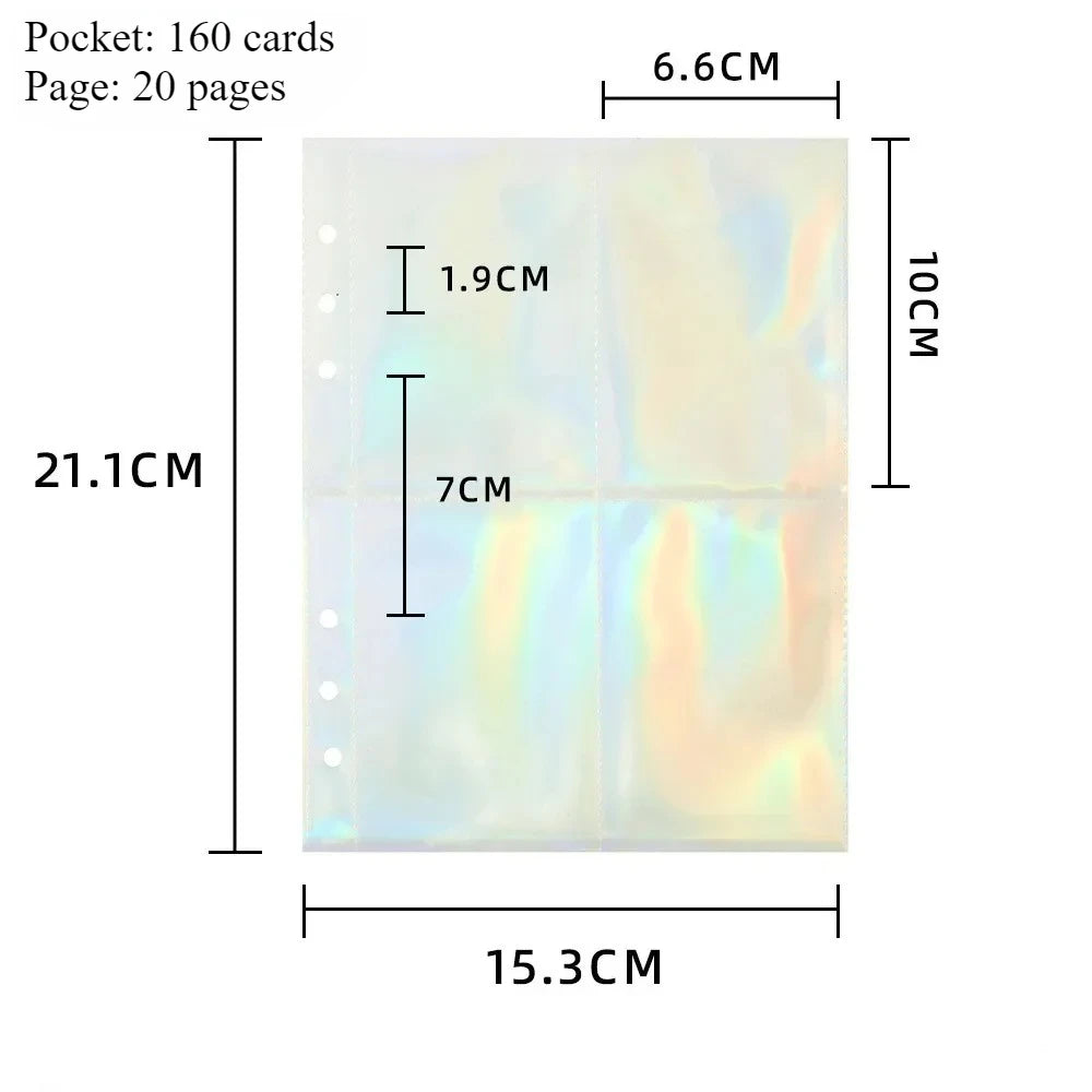 Binder Photocards Holder Sleeve Binder Cover Kpop Photo Album Simple Card Binder Collect Book Kpop School Stationery Binder