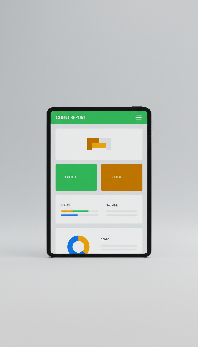 Digital Client Report With Infographics