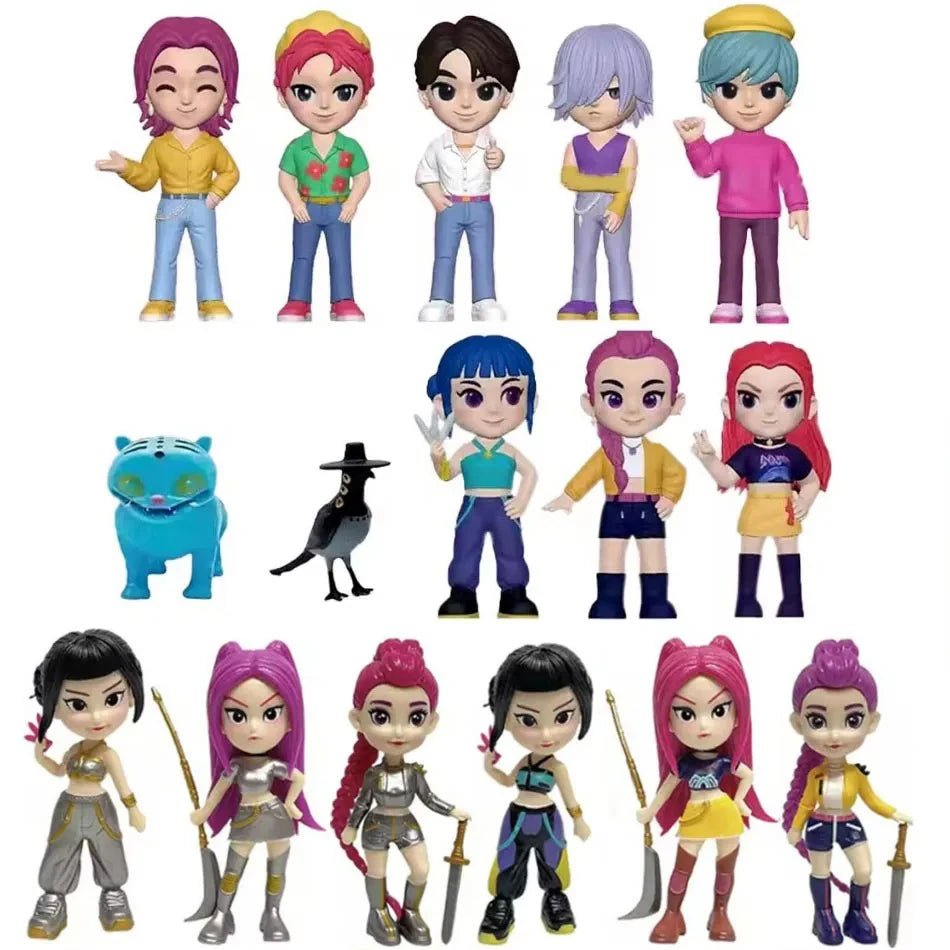 2027 Anime Kpop Devil Hunter Blind Box Disassembly Fun Blind Bag Small statue Peripheral model Desktop Blind box decoration gift