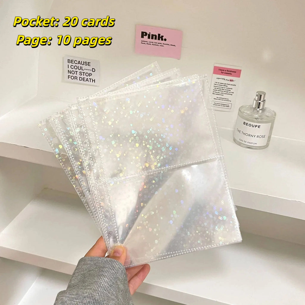10pcs Photo Album Inner Pages A5 Kpop Binder Photocard Holder Photocard Binder Inlay Idol Card Collect Book Inner Page 포토카드 바인더