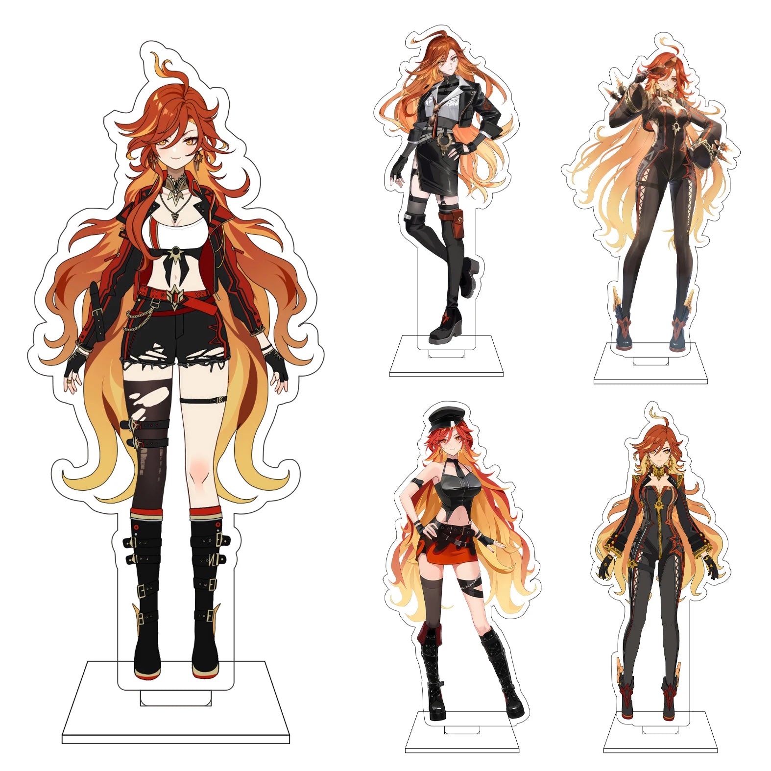 16CM Anime Genshin Impact Cosplay Acrylic Figure Stand Plate Mavuika Ornaments Gifts