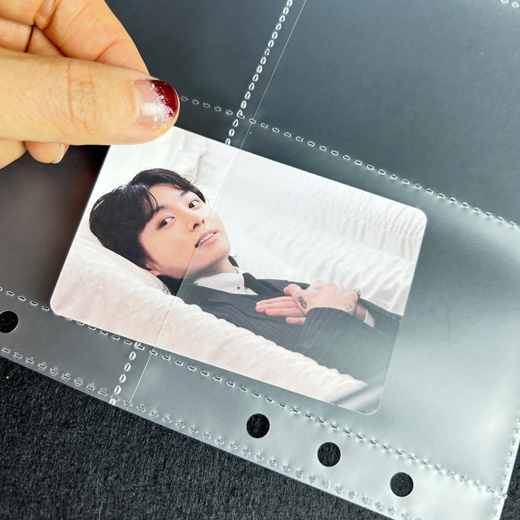 Binder Photocards Holder Sleeve Binder Cover Kpop Photo Album Simple Card Binder Collect Book Kpop School Stationery Binder