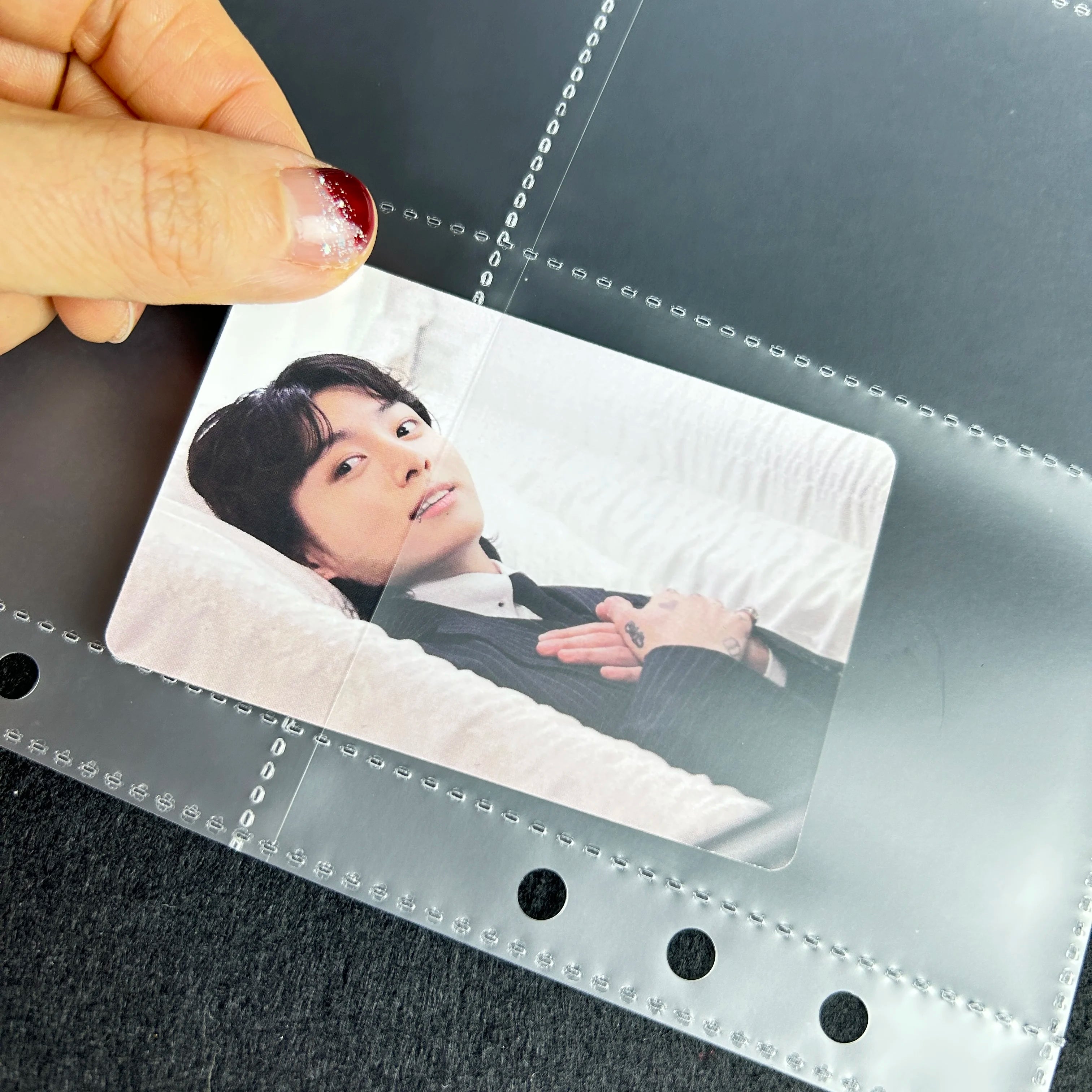 Binder Photocards Holder Sleeve Binder Cover Kpop Photo Album Simple Card Binder Collect Book Kpop School Stationery Binder