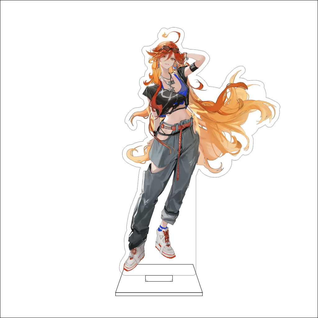 16CM Anime Genshin Impact Cosplay Acrylic Figure Stand Plate Mavuika Ornaments Gifts