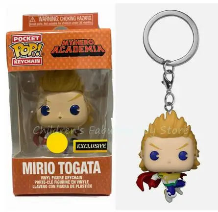 Funko Pop Keychain Toy My Hero Academia Deku Kyoka Jiro Neito Monoma Izuku Midoriya Shoto Todoroki All Might Bakugo PVC Toys